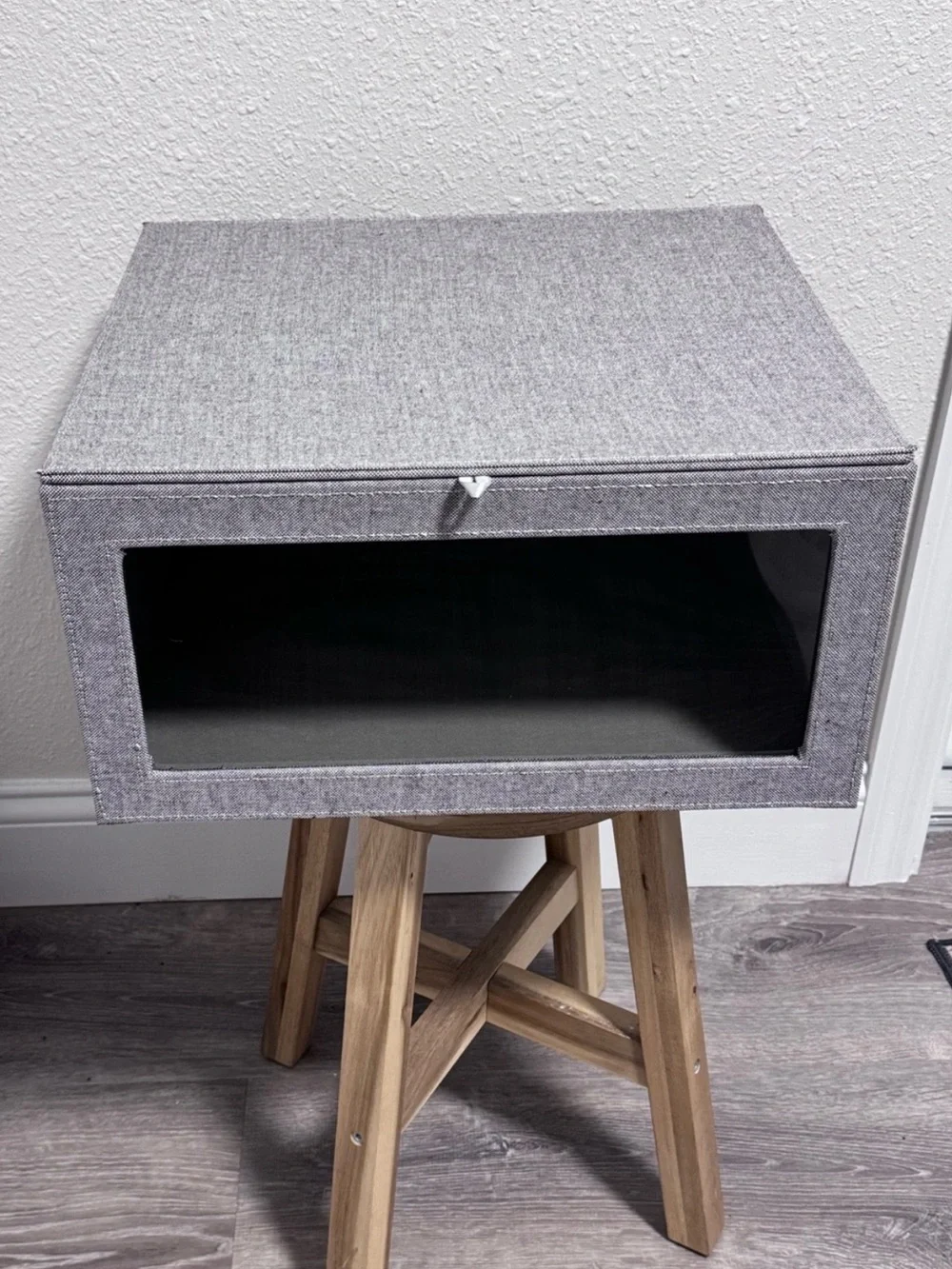 Cambridge Drop-Front Sweater Box in Grey - The Container Store EUC